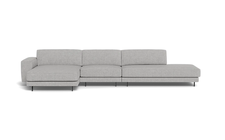 Samba Day sofa med chaiselong og open end - Grå - L:365 cm